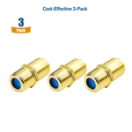 Cable Matters 3-Pack Coaxial F-Type Coupler for RG6