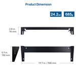 Cable Matters 1U Vertical Wall Mount Patch Panel Bracket