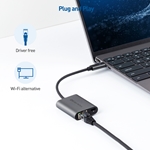 Cable Matters USB-C to 2.5 Gigabit Ethernet Adapter with 100W PD
