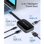Cable Matters Foldable USB-C Multiport Adapter with HDMI & PD