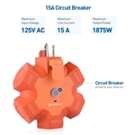 Cable Matters 5-Outlet Extension Cord Hub with Circuit Breaker