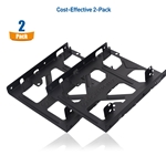 Cable Matters 2-Pack, 2.5 Inch to 3.5 Inch Dual Hard Drive Mounting Bracket Kit