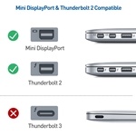 Cable Matters 2-Pack, Mini DisplayPort to DisplayPort Adapter in Black