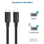 Cable Matters 2-Pack, USB-C 3.1 Gen 1 Cable with 100W PD in Black - 1.8m/6ft