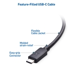 Cable Matters 2-Pack, USB-C 3.1 Gen 1 Cable with 100W PD in Black - 1.8m/6ft