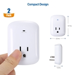 Cable Matters 2-Pack, 1350 Joules, 1875W Single Outlet Surge Protector