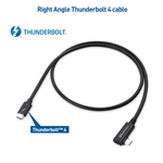 Cable Matters [Intel Certified] 90 Degree Angled Thunderbolt 4 (40Gbps) Cable