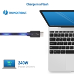 Cable Matters [Intel Certified] 90 Degree Angled Thunderbolt 4 (40Gbps) Cable