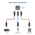 Cable Matters 3-Pack, Color-coded XLR to XLR Microphone Cable