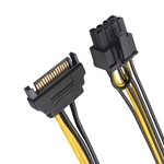 Cable Matters 2-Pack 6+2 Pin PCIe to SATA Power Cable