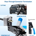 Cable Matters 20-Pack, Cat 8 Shielded RJ45 Pass-Through Modular Plugs with Strain-Relief Boots