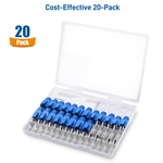 Cable Matters 20-Pack, Cat 8 Shielded RJ45 Pass-Through Modular Plugs with Strain-Relief Boots