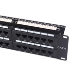 Cable Matters [UL Listed] Rackmount or Wall Mount 2U 48-Port Cat 6 Network Patch Panel with Support Bar