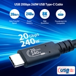 Cable Matters [USB-IF Certified] USB4 20Gbps Cable in Black