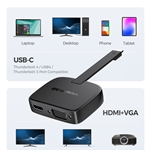 Cable Matters Foldable USB-C to HDMI & VGA Adapter