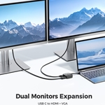 Cable Matters Foldable USB-C to HDMI & VGA Adapter