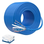 Cable Matters [UL Listed] Cat 6 UTP CM Rated 24 AWG Stranded Bulk Cable in Blue - 500ft