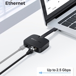 Cable Matters Foldable USB-C to 2.5 Gigabit Ethernet Adapter with PD