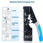 Cable Matters Modular RJ45 Crimping Tool for Shielded Pass Through Connectors