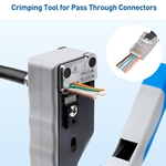 Cable Matters Modular RJ45 Crimping Tool for Shielded Pass Through Connectors