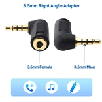 Cable Matters 2-Pack, Angled 3.5mm Audio Adapter