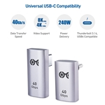 Cable Matters Combo-Pack, 40Gbps USB-C Angled Adapter