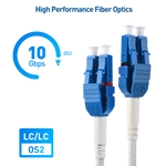 Cable Matters Armored LC to LC Duplex OS2 9/125 Single Mode Fiber Optic Patch Cable