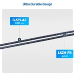 Cable Matters Armored LC to LC Duplex OS2 9/125 Single Mode Fiber Optic Patch Cable