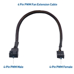 Cable Matters 4-Pack, 4-Pin PWN Extension Cable - 12 inches