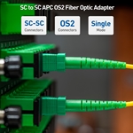 Cable Matters 6-Pack, SC to SC APC OS2 Single Mode Simplex Fiber Optic Adapter