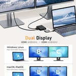 Cable Matters USB4 Mini Dock with Dual HDMI