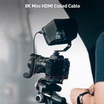 Cable Matters Coiled 8K Mini HDMI to HDMI Cable - 3 ft