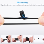 Cable Matters 20-Pack, Silicone Magnetic Cable Ties in Black and White