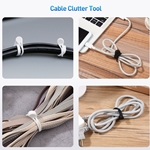 Cable Matters 20-Pack, Silicone Magnetic Cable Ties in Black and White