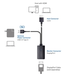 Cable Matters Uni-Directional HDMI to DisplayPort Adapter