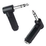 Cable Matters 2-Pack, Right Angle 6.35mm TRS Adapter