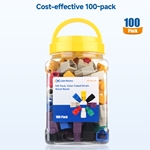 Color-coded Ethernet strain relief boots for Cat6 cables, 100-pack for custom cable protection and easy identification.