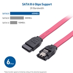 Cable Matters 3-Pack Straight SATA III Cable