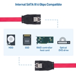 Cable Matters 3-Pack Straight SATA III Cable