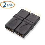 Cable Matters 2-Pack Swivel HDMI Male to Female Adapter