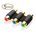 Cable Matters 5-Pack 3-RCA/RGB Coupler