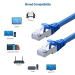 Cable Matters 5-Pack Cat6A Snagless Shielded (SSTP/SFTP) Ethernet Patch Cable