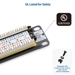 Cable Matters [UL Listed] Rackmount or Wallmount 24-Port Cat6 RJ45 Patch Panel