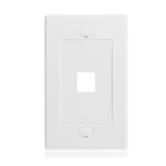 Cable Matters [UL Listed] 10-Pack Wall Plate with 1-Port Keystone Jack in White