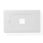 Cable Matters [UL Listed] 10-Pack Wall Plate with 1-Port Keystone Jack in White