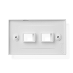 Cable Matters [UL Listed] 10-Pack Wall Plate with 2-Port Keystone Jack in White