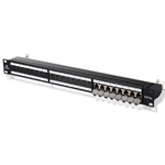 Cable Matters Rackmount or Wallmount 24-Port Cat6A Shielded RJ45 Patch Panel