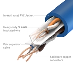 Cable Matters [UL Listed] In-Wall Rated (CM) Cat6 Stranded Bulk Ethernet Cable 1000 Feet