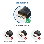 Cable Matters 2-Pack Micro USB 3.0 Cable