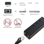 Cable Matters 3-Port USB 3.0 Hub with Gigabit Ethernet